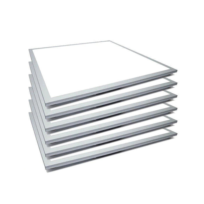Pack of 2 Or 6 Slim Backlit Led Panel Ceiling Lights With PMMA 2mm Diffuser, 60x60cms 40W, 3600lm for Indoor Lighting 3000K, 4000K, 6000K