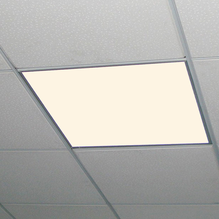 Pack of 2 Or 6 Slim Backlit Led Panel Ceiling Lights With PMMA 2mm Diffuser, 60x60cms 40W, 3600lm for Indoor Lighting 3000K, 4000K, 6000K