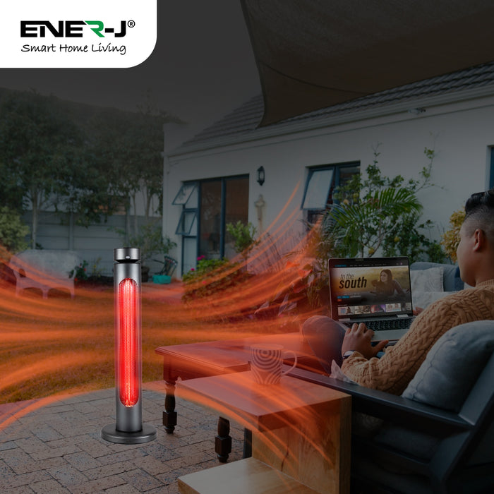 Portable Infrared Space Heater – 8 Heat Settings, IP65 Rated – Energy Efficient & Silent