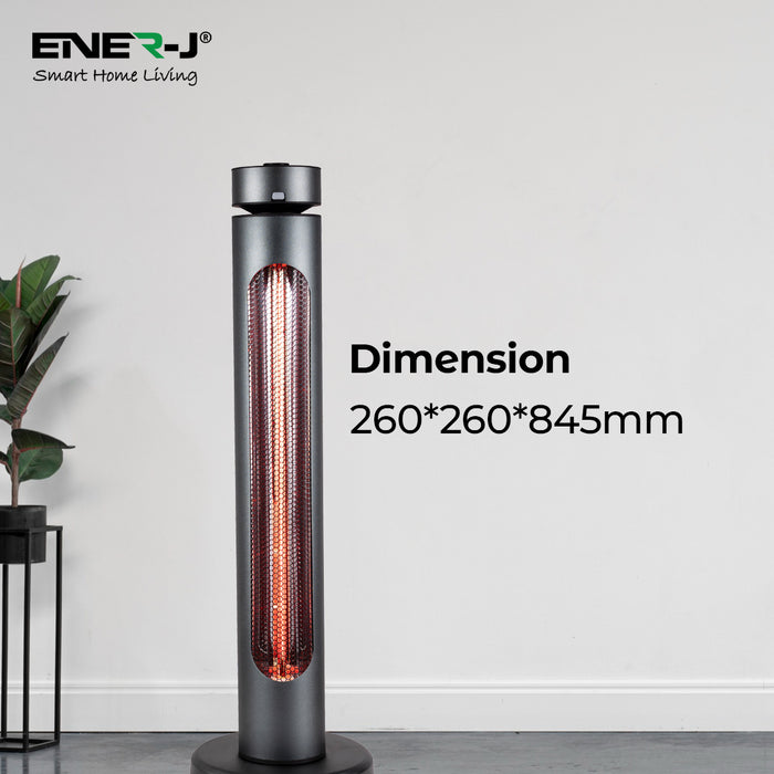 Portable Infrared Space Heater – 8 Heat Settings, IP65 Rated – Energy Efficient & Silent