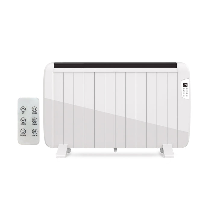 2000W Smart Electric Radiator Heater | LCD Display & Voice Control | 7-Day Timer Function with WIFI | Free Standing or Wall Mountable