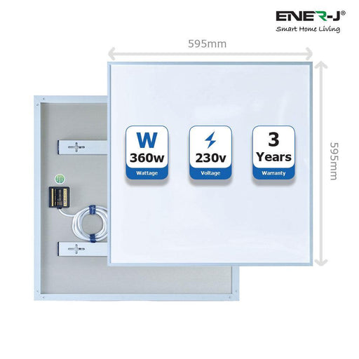ENERJ Electric Panel Heater Infrared 360 Watts - Olectrical
