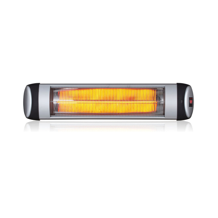 3000W IP34 Infrared Patio Heater | Wall Mounted Electric Heater With Quartz Tube | 3 Heat Settings | LED Display