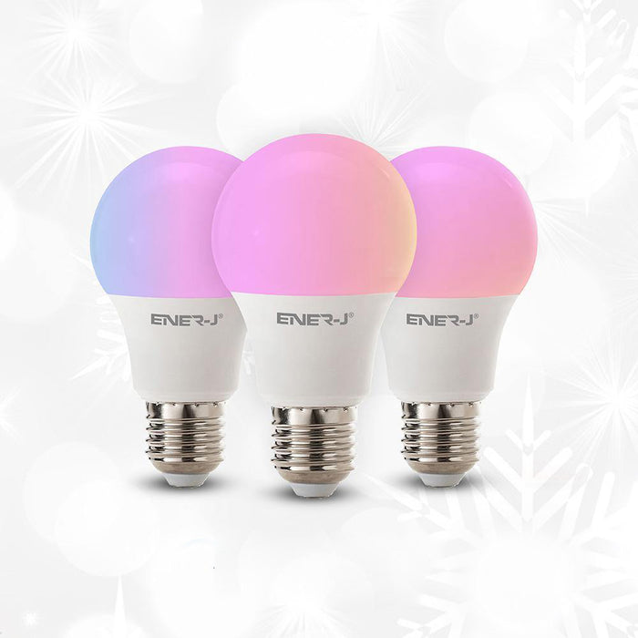 Smart RGB Led Light Bulbs E27, White and Color Ambiance, Works with Alexa and Google Home, No Hub Required 8.5W
