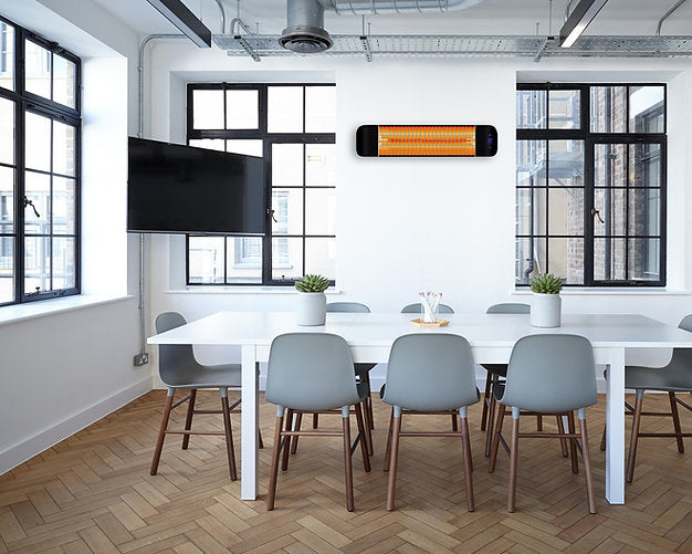 2000W Blade Infrared Wall Mounted Patio Heater + Remote - 2KW