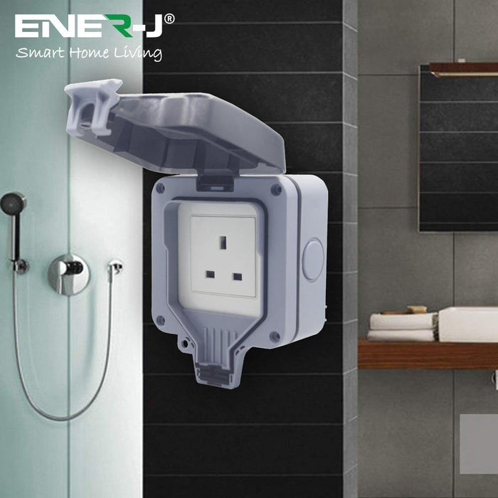Outdoor Smart WiFi Socket IP55 Waterproof Single Socket - Olectrical