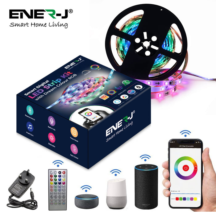 Smart Digital LED Strip Kit with Dream Colour RGB