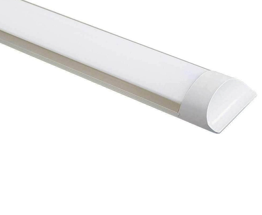 2 Pack 54W LED Prismatic Batten Fitting, 180cms, 6000K, 0.5 meter cable, 4500Lm (Pack of 2)
