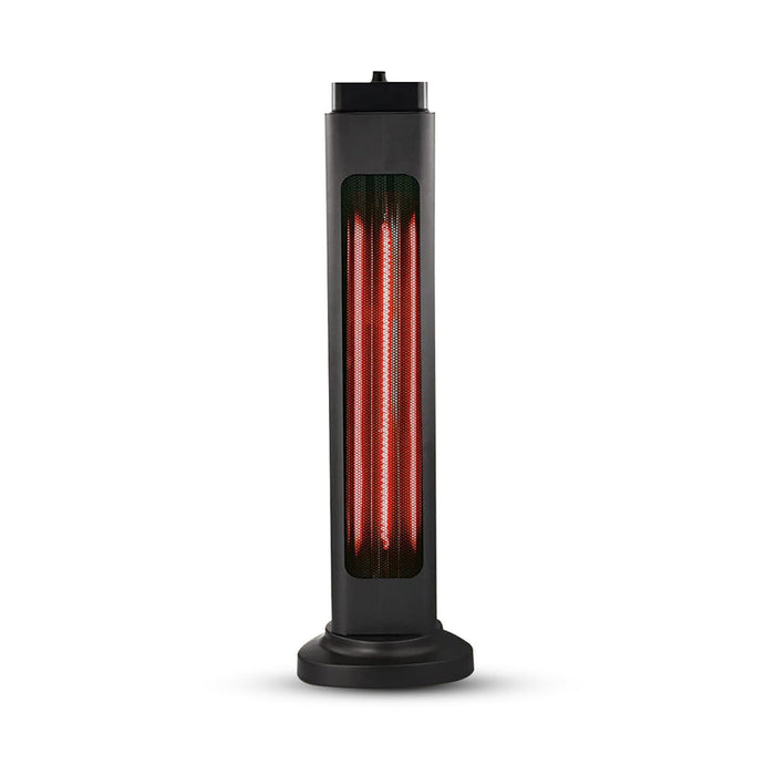 1200W Portable Infrared Heater, Dual 600W/1200W Carbon Tube Space Heater with Oscillation, IP34 Rated, Energy Efficient Electric Heater for Home & Office