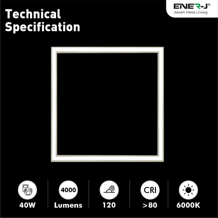 Edge-lit Borderline LED Panel (Pack of 6) 60x60cms 40W & 30,000 hours maintenance free LED Border Line Panel 4000K - 6000K