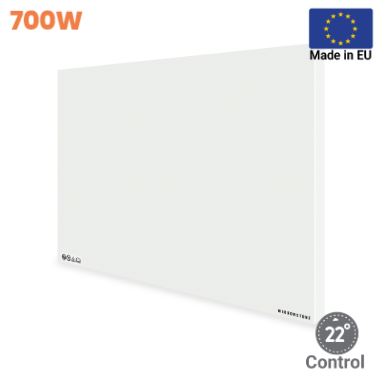 Prime 700W Infrared Panel Heater – Wall or Ceiling Mounted Frameless IR Heater (Optional Thermostat & Remote)