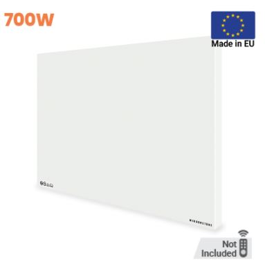 Prime 700W Infrared Panel Heater – Wall or Ceiling Mounted Frameless IR Heater (Optional Thermostat & Remote)
