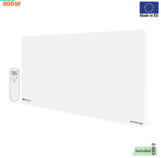 Prime 900W Infrared Panel Heater – Wall or Ceiling Mounted Frameless IR Heater (Optional Thermostat & Remote)