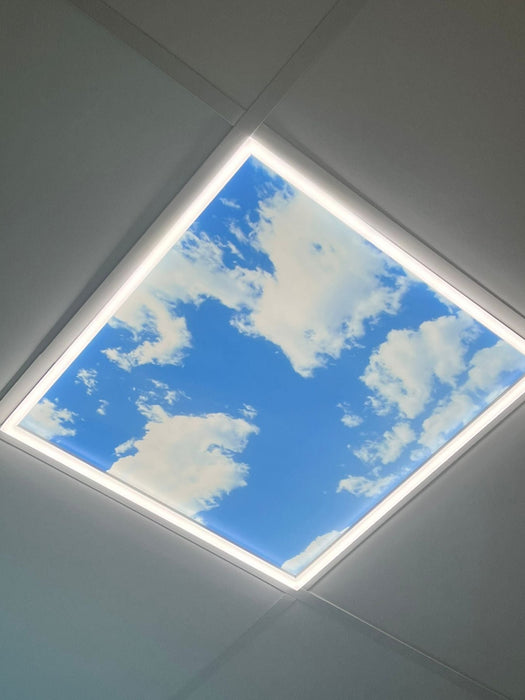 40W SKY LED 2D Ceiling Panel 60x60cms, Set of 2 Ultra Thin LED Panels, for Waiting Area, Hallway, Office and Home, Colour Temperature 6000k