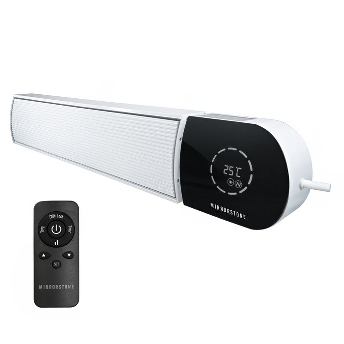 1.8kW Ionis Top Of The Range Infrared Bar Heater (Black & White, Wi-Fi & Remote Option)