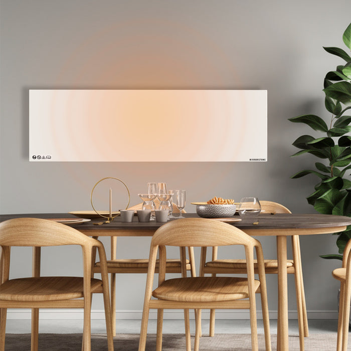 Prime 550W Infrared Panel Heater – Wall or Ceiling Mounted Frameless IR Heater (Optional Thermostat & Remote)