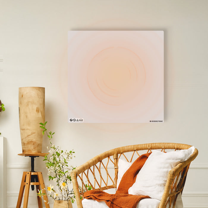 Prime 450W Infrared Panel Heater – Wall or Ceiling Mounted Frameless IR Heater (Optional Thermostat & Remote)
