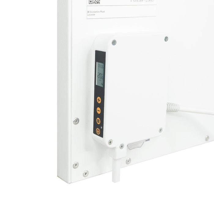 Prime 700W Infrared Panel Heater – Wall or Ceiling Mounted Frameless IR Heater (Optional Thermostat & Remote)