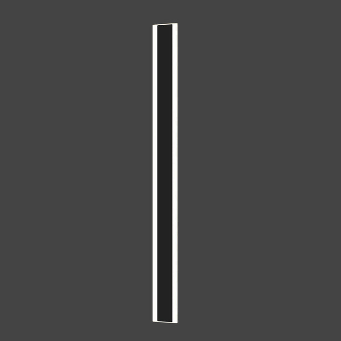 Modern Outdoor LED Wall Light – 24W Warm White, IP65 Waterproof, Matte Black, 100cm Sleek Wall-Mounted Fixture for Garden & Patio