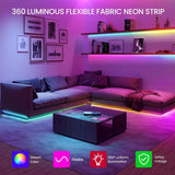 Load image into Gallery viewer, NeonTwist RGBIC Braided LED Rope Light 5m – 360° Smart Neon Strip with App &amp; Remote | Indoor &amp; Outdoor IP65 Waterproof