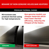 Load image into Gallery viewer, 2400W Helios Wi-Fi Remote Controllable Infrared Bar Heater Energy Efficient, Low Maintenance