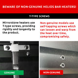 Load image into Gallery viewer, 2400W Helios Wi-Fi Remote Controllable Infrared Bar Heater Energy Efficient, Low Maintenance