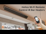 Load image into Gallery viewer, 2400W Helios Wi-Fi Remote Controllable Infrared Bar Heater Energy Efficient, Low Maintenance