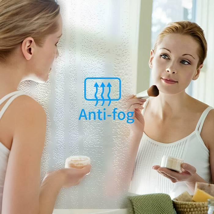 Round LED Bathroom Mirror 70cm with RGB Backlit, Bluetooth Speakers, Anti-Fog, CCT Dimmable Lighting & Time/Temp Display