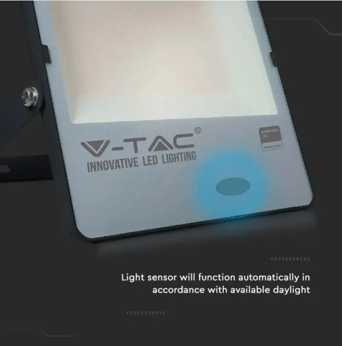 200W LED Floodlight with Light Sensor Samsung Chip IP65 Daylight, Cool White and Warm White