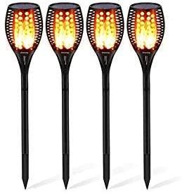 Solar Torch Lights Waterproof Dancing Flickering Flame Solar Lights Landscape Decoration Lighting - Olectrical
