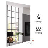 Load image into Gallery viewer, 580W Mirror Far Infrared Heater with LED Light Electric Infrared Heating Panel Wall Mount Radiator IP54 (Waterproof and Dustproof)