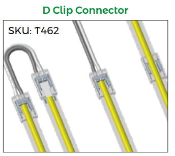 S / M / D Clip Connector for COB LED Strip Light - DC12V