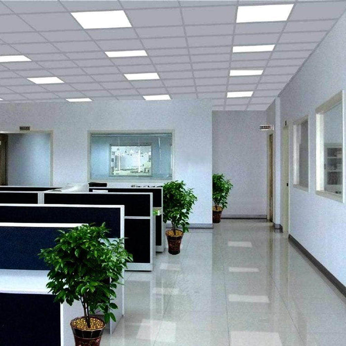 Pack of 6 LED Ceiling Light 600X600 LED Panel Tile | Slim Edgelit Panel | 6000K