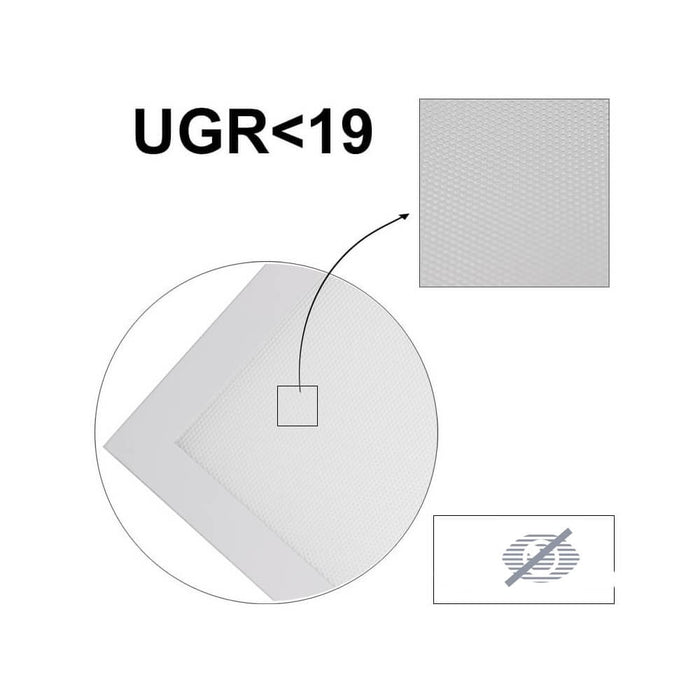LED Ceiling Panel Light, 600 x 600mm Square Tile Recessed LED Panels, Super Bright 3600 Lumens 4000K Natural White