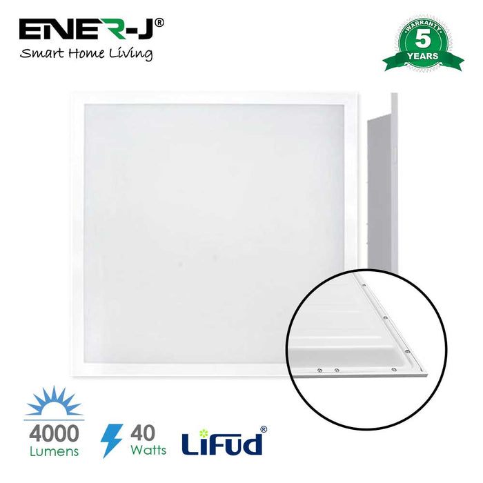 Pack of 2 40W Backlit LED Panels Lifud Driver, 4000 Lumens, 595 x 595 x 30mm, TPA Diffuser