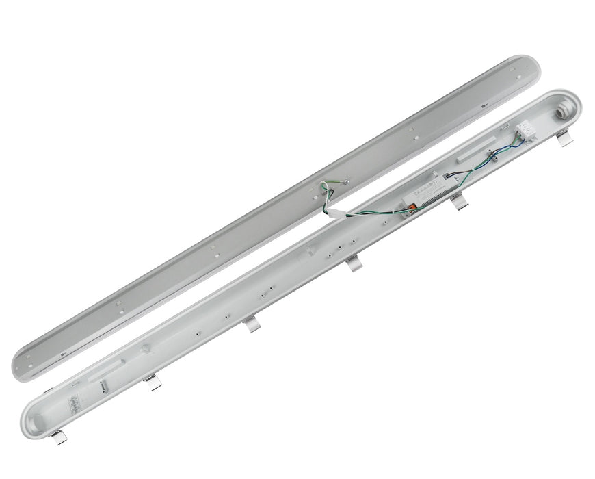 Pack of 2 Premium 40W 4FT LED Batten Non Corrosive Ultra-bright IP65 120cms 40W Natural White and Daylight (4000K and 6000K)