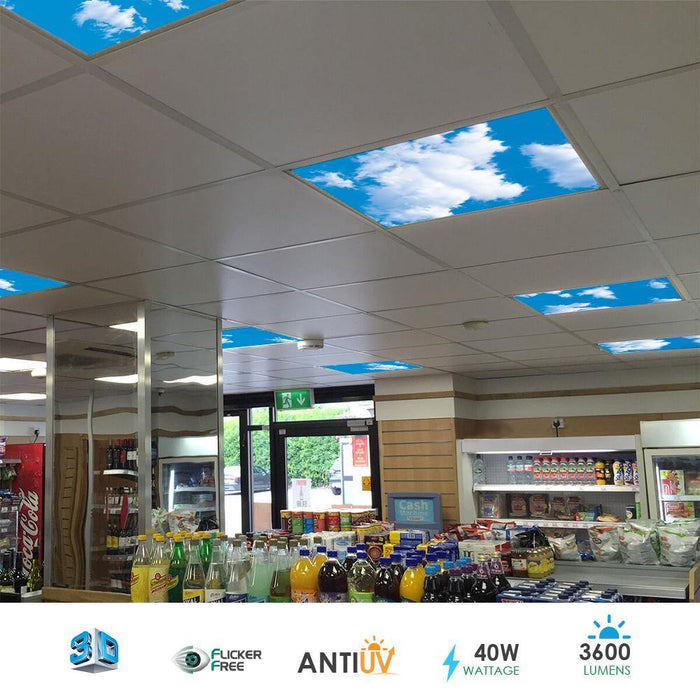 Sky Ceiling Light Box LED Light Cool Ultra Thin Panel - Olectrical