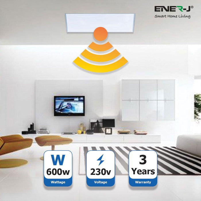 Electric Panel Heater Infrared 600 Watts with Wireless Thermostat Remote - Olectrical
