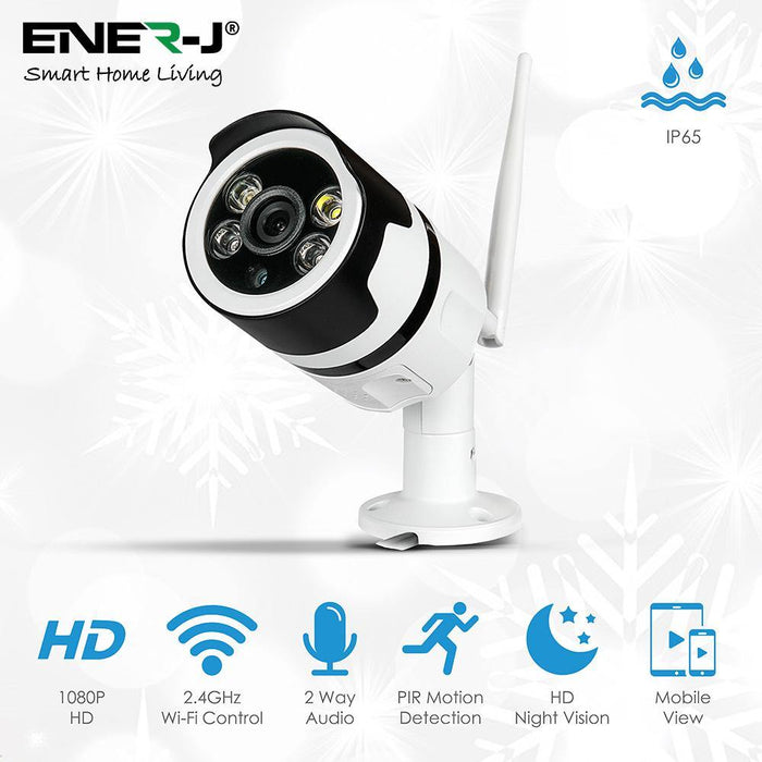 Smart WiFi Outdoor Bullet IP Camera, 1080P HD Outdoor Wireless WiFi IP Camera - Olectrical