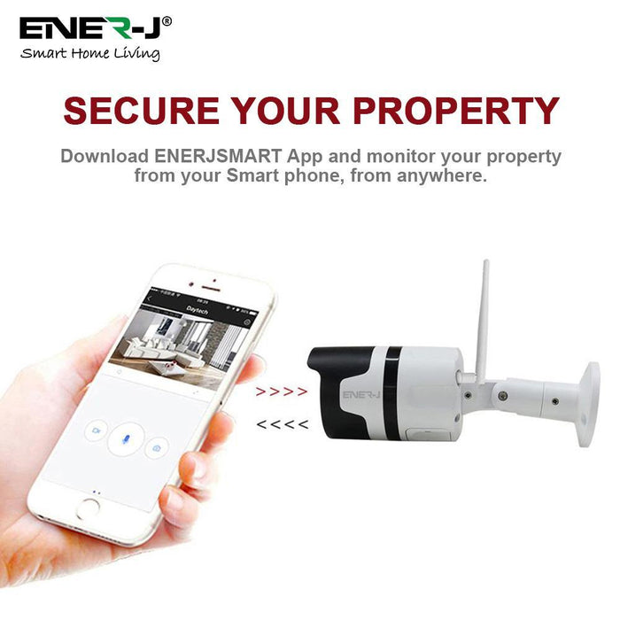 Smart WiFi Outdoor Bullet IP Camera, 1080P HD Outdoor Wireless WiFi IP Camera - Olectrical