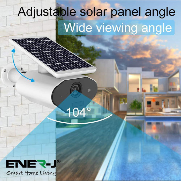 Smart Solar Powered Wireless Outdoor IP Camera 1080P - Olectrical