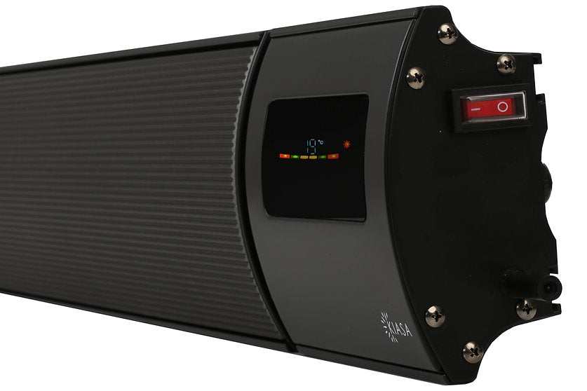 1200W, 1800W, 2400W, 3000W Smart Wi-Fi Remote Controllable Far Infrared Bar Heater for Home, Patio, Office, Garden Shed, Indoor & Outdoor Use