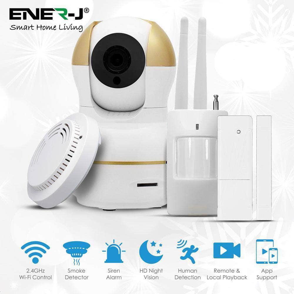Smart Security Startup Kit (1x Smart IP Camera +1x PIR Sensor +1x Door ...