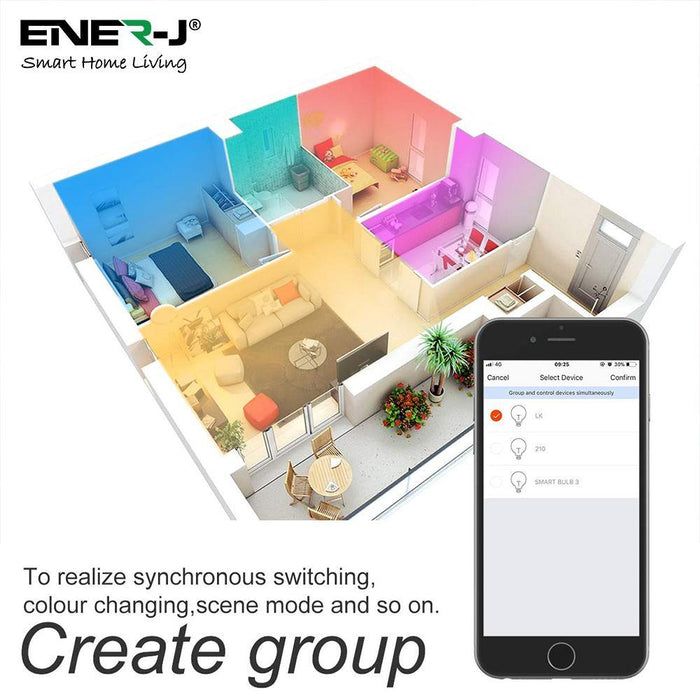 Smart WiFi Colour Changing LED Bulb 9W ( PACK OF 3 ) - Olectrical