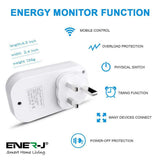 Load image into Gallery viewer, WiFi Smart Plugs With Energy Monitor UK (Pack of 3) - Olectrical