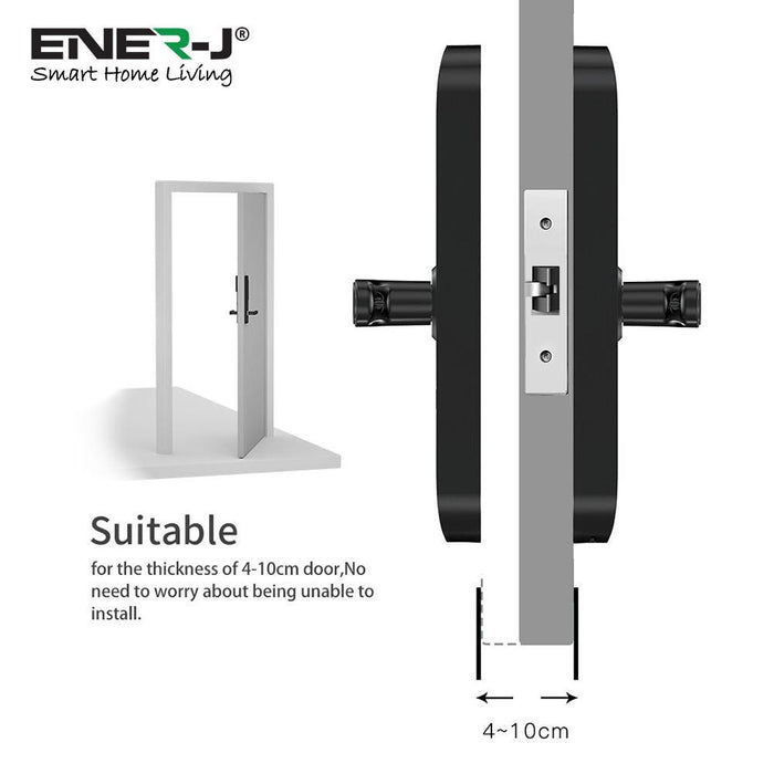 WIFI Smart Door Lock Silver Body Right Handle - Olectrical