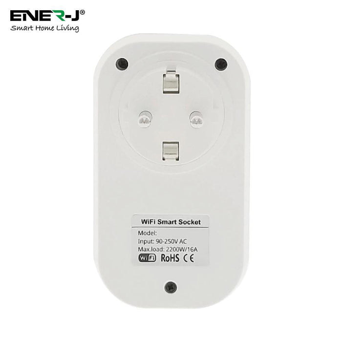 WiFi Smart Plugs With Energy Monitor, 16A EURO Plug (Pack of 3) - Olectrical