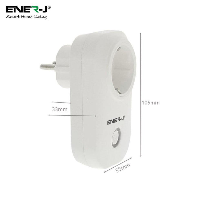 WiFi Smart Plugs With Energy Monitor, 16A EURO Plug (Pack of 3) - Olectrical