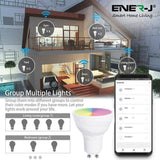 Load image into Gallery viewer, 5W GU10 Wifi Smart Light LED Bulb, RGB White Warm White Color Changing Mood Light, 5W Equal to 50W Spot Bulbs Dimmable  (3 Pack) - Olectrical