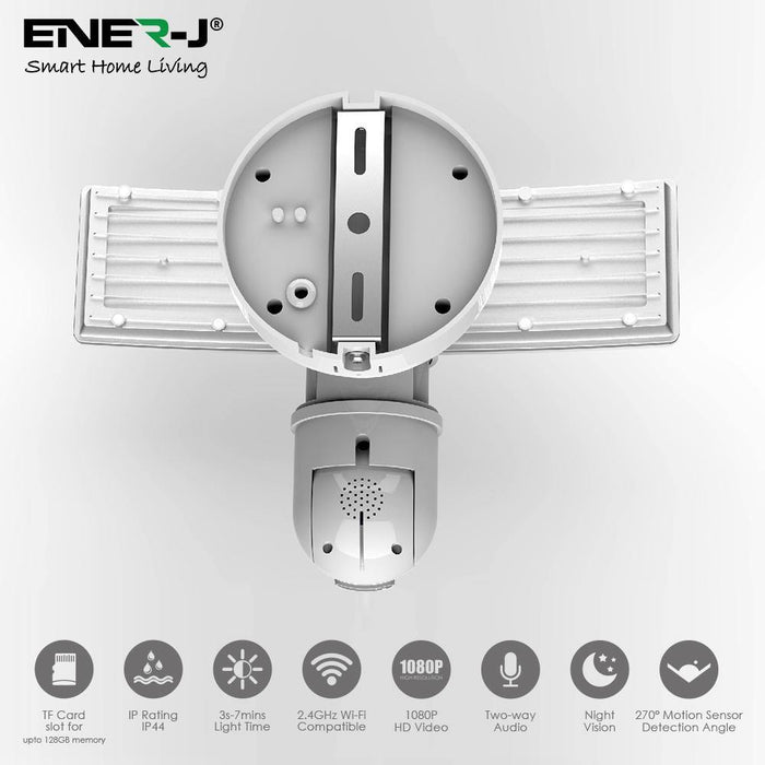Smart Wi-Fi LED Floodlight Security Camera System 1080p, Works With Alexa And Google Assistant - Olectrical